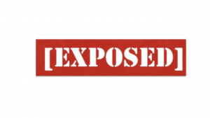 a picture of EXPOSED in red