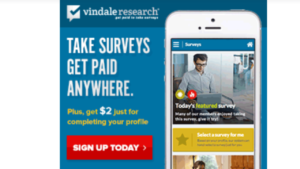 screen shots of Vindale Research website