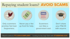 Repaying Student Loans Scam Debt Relief Operator Ad, Screen Shot