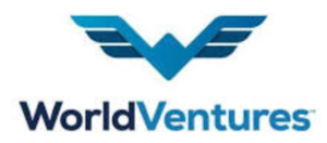 Color Blue and white Screen shot of World Ventures logo 