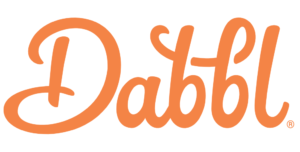A screenshot of the DabbleApp website logo