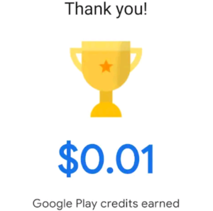 Google Opinion Rewards app screenshots