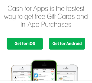 Cash For Apps homepage