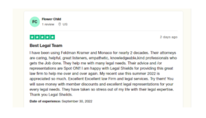 TrustPilot Customer reviews and experiences from LegalShield website