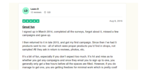 TrustPilot or SiteJabber Customer reviews and experiences concerning the BzzAgent website